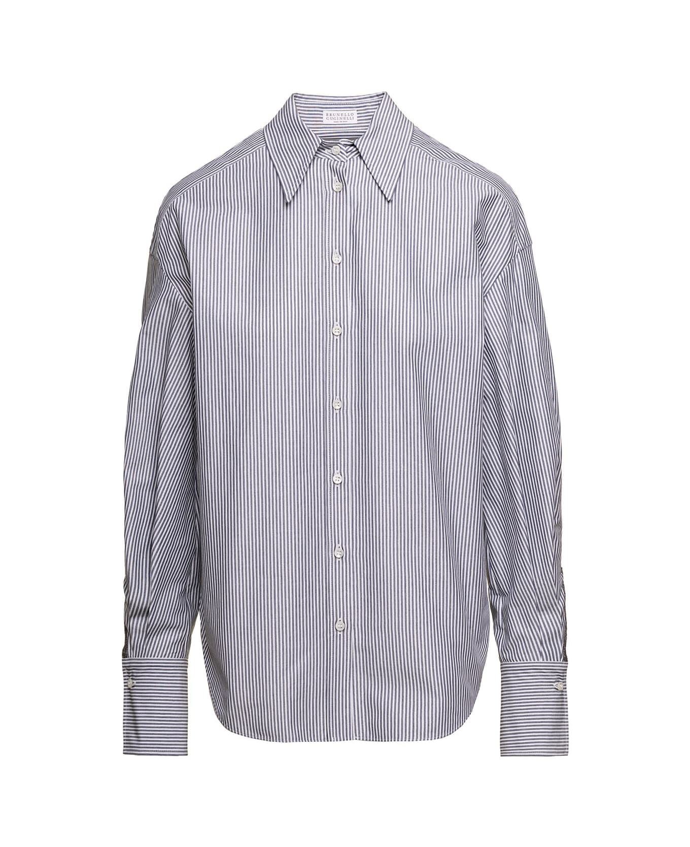 Brunello Cucinelli White Cotton Shirt