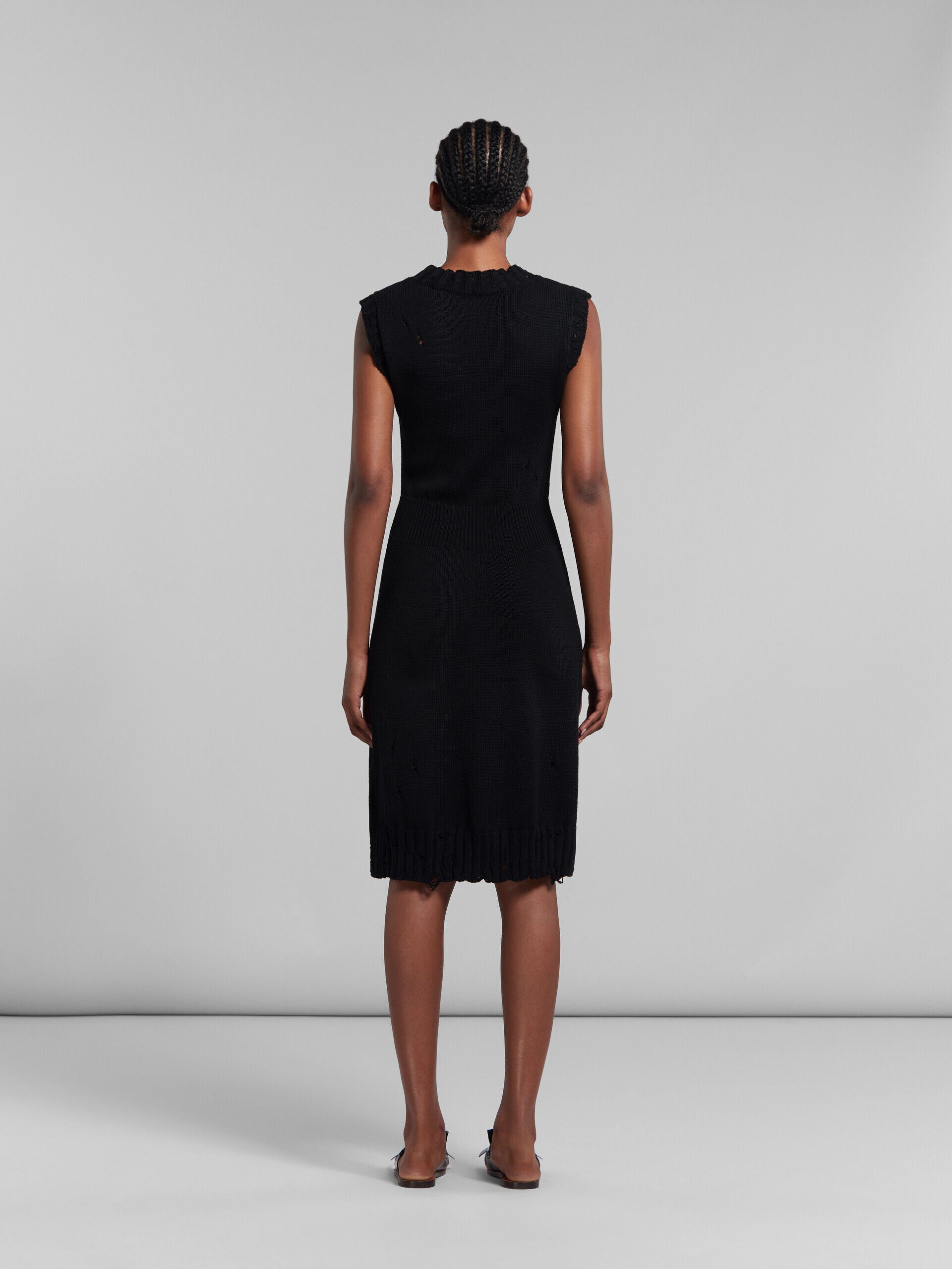Marni Black Fibres Casual Dress