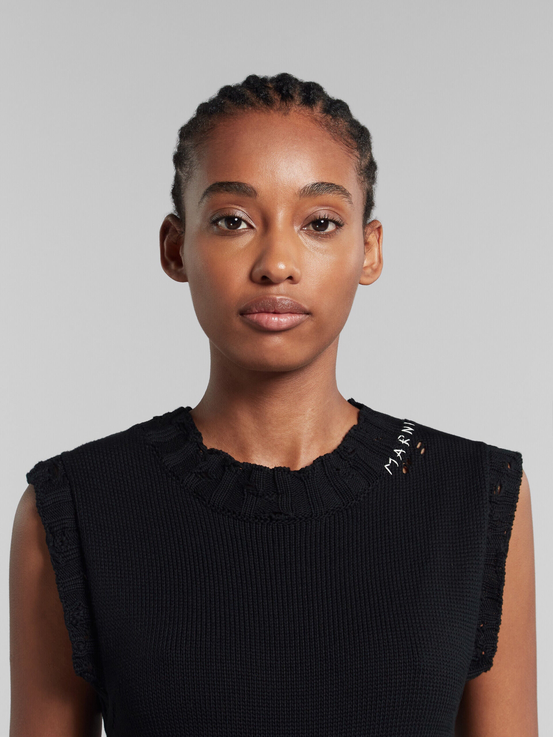 Marni Black Fibres Casual Dress