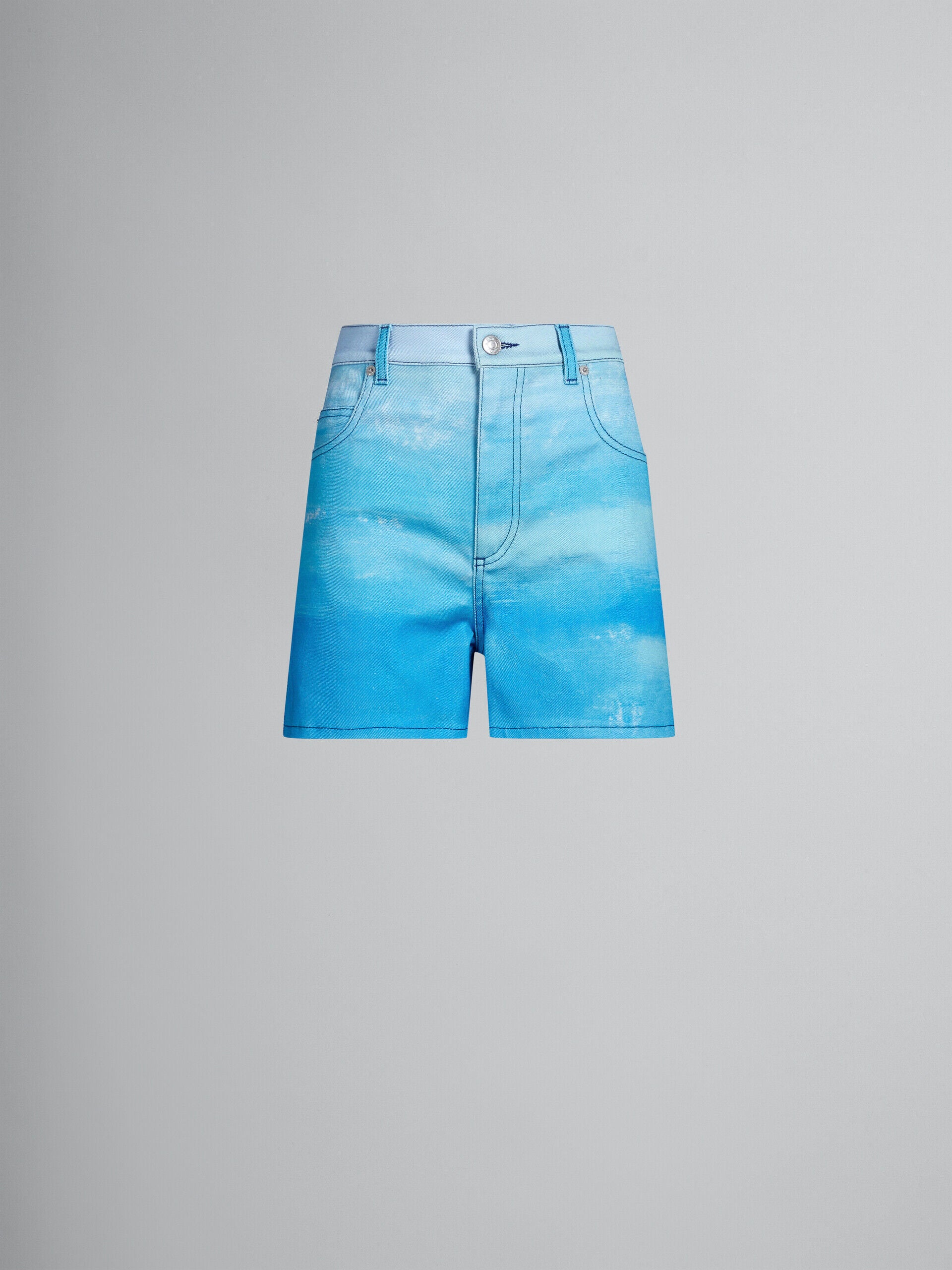 Marni Blue Fibres Short And Mini Shorts