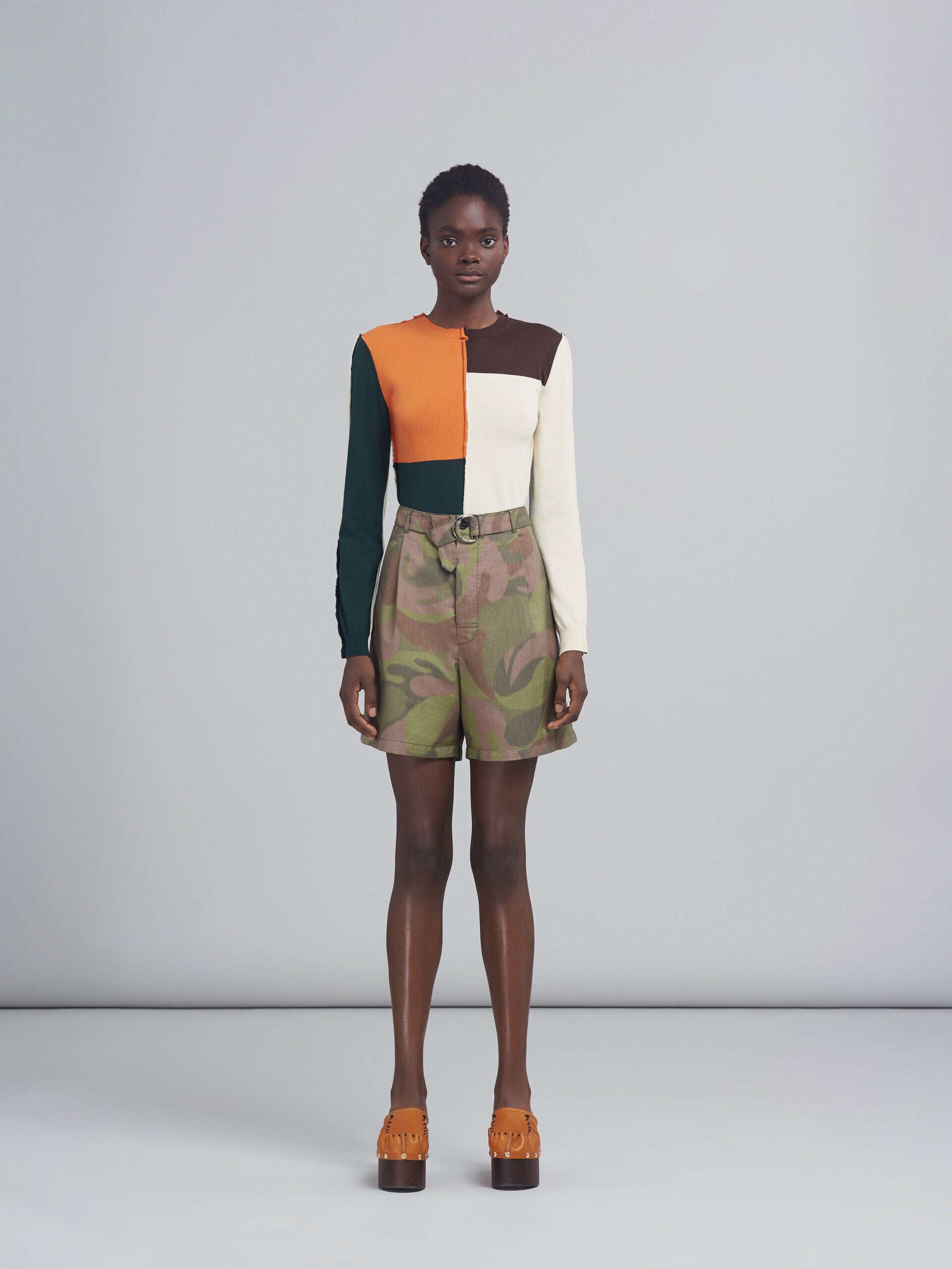 Marni Green Fibres Shorts