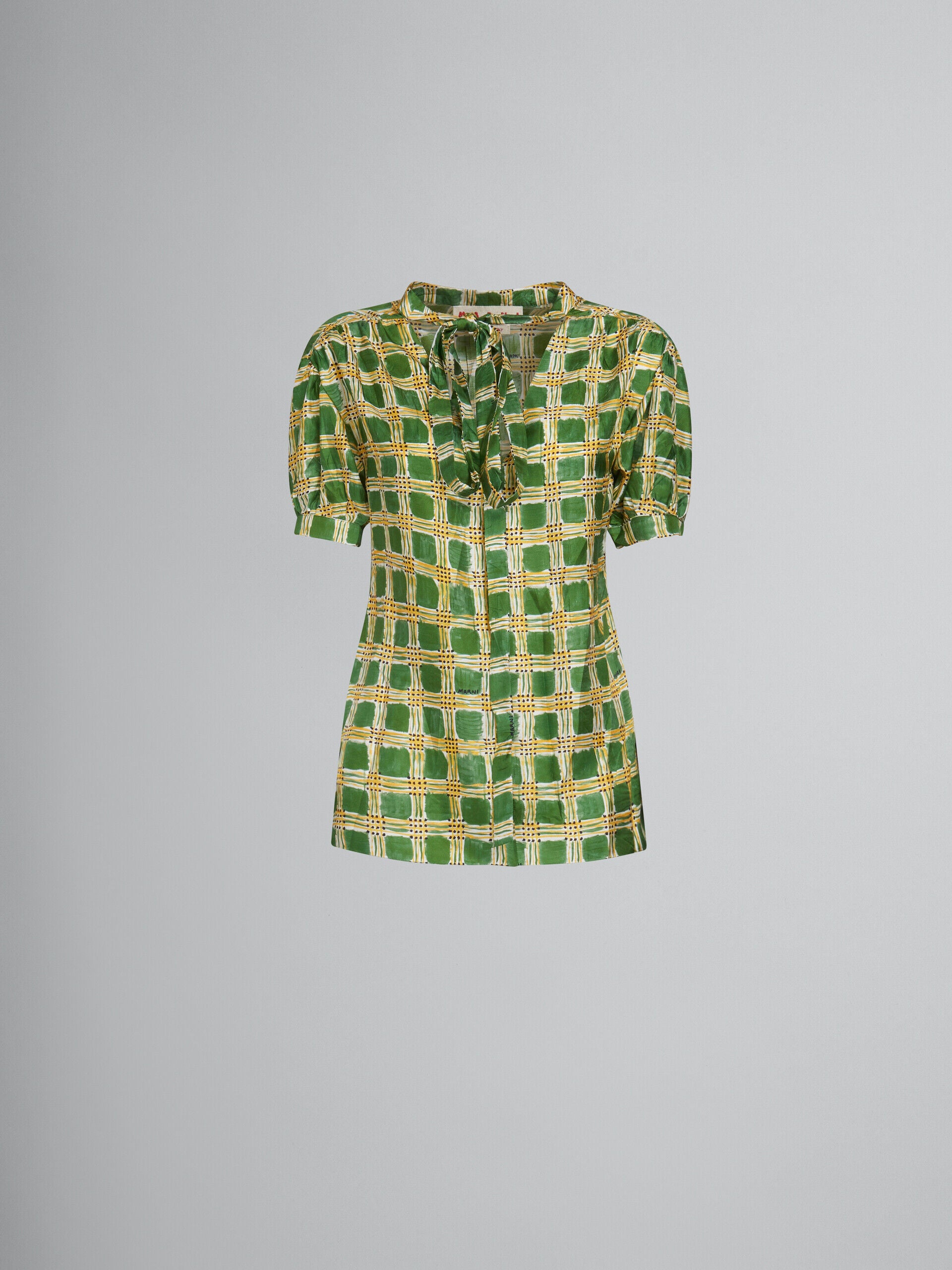 Marni Green Fibres Pattern Shirt