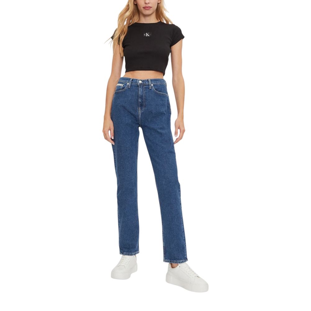 Calvin Klein Jeans Blue Cotton Skinny Jeans
