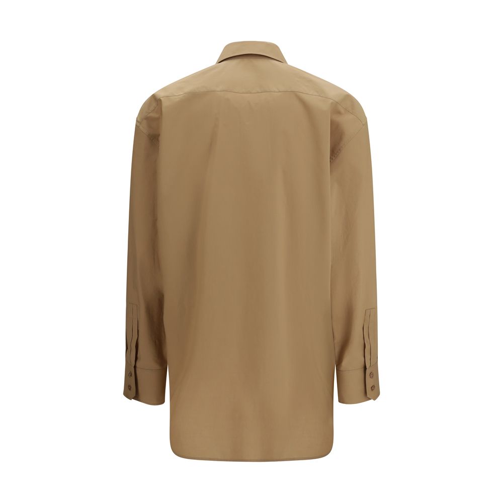 Saint Laurent Beige Cotton Shirt