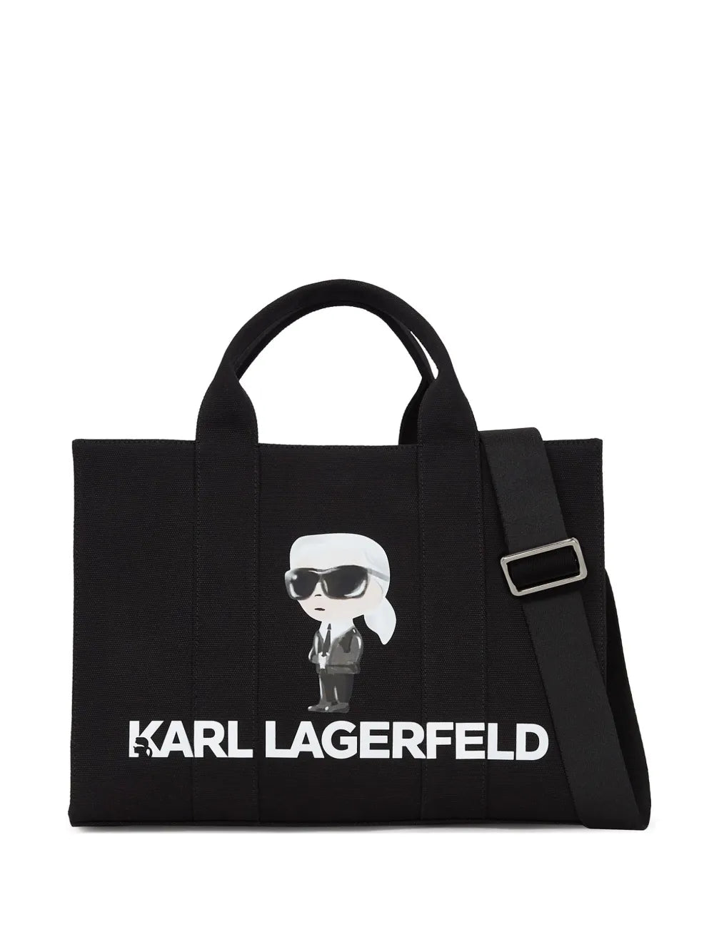 Karl Lagerfeld Canvas Tote - Black