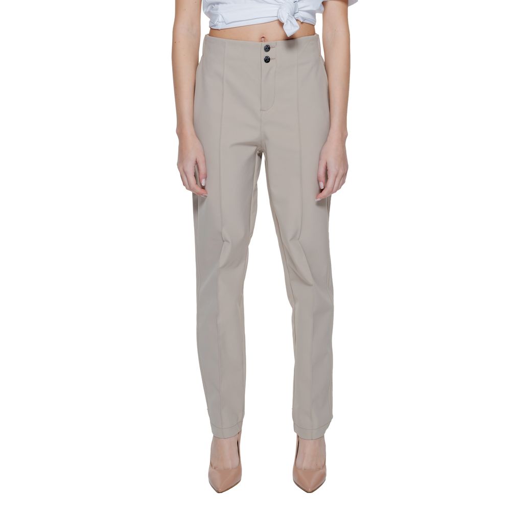 Street One Beige Polyamide Cropped Pants
