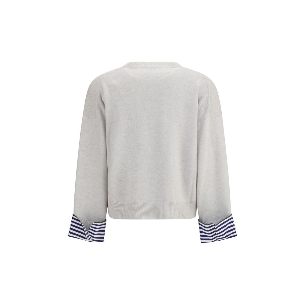 Brunello Cucinelli Gray Cashmere Sweater