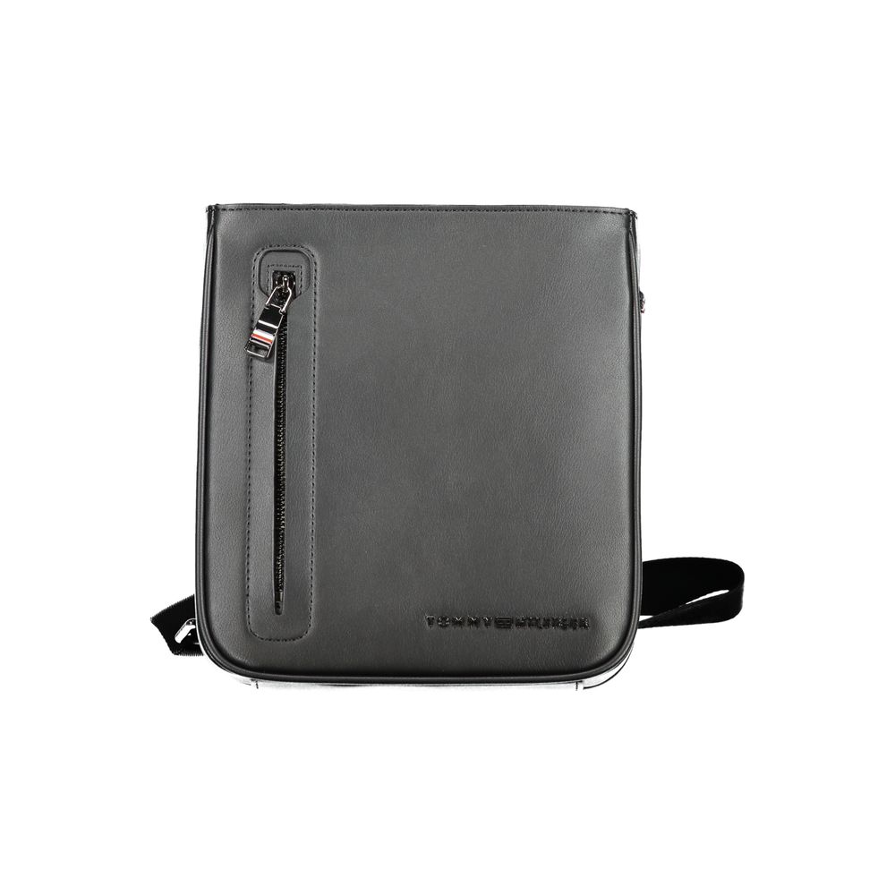 Tommy Hilfiger Black Polyurethane Men's Shoulder Bag