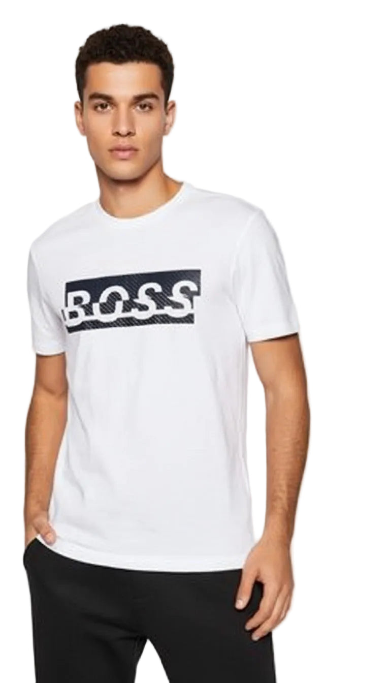 Hugo Boss Graphic Logo - White