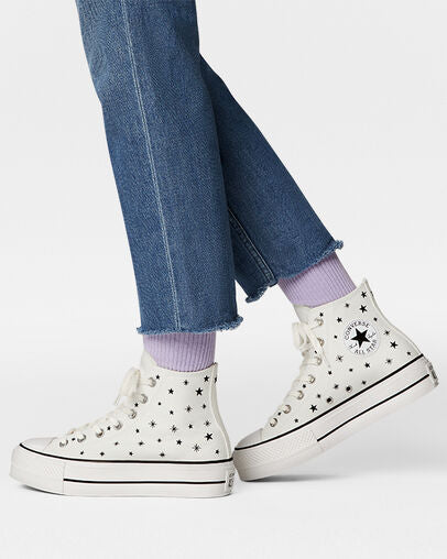 Converse Black And White Canvas High Top Sneakers