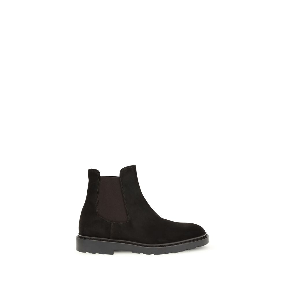 Fratelli Rossetti Black Rubber Chelsea Boots