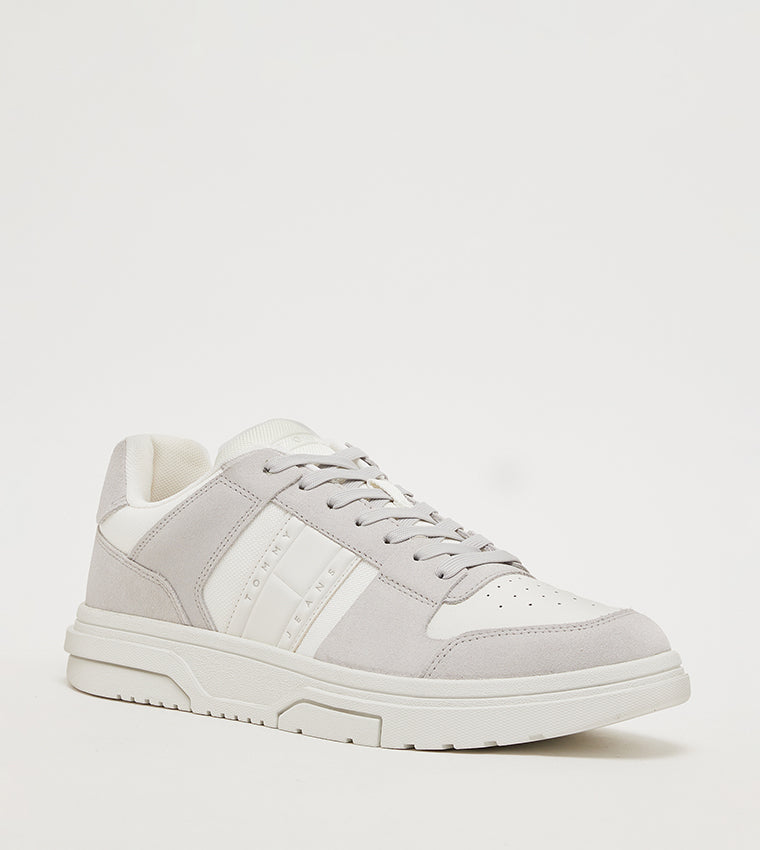 Tommy Hilfiger White Polyurethane Men Sneaker