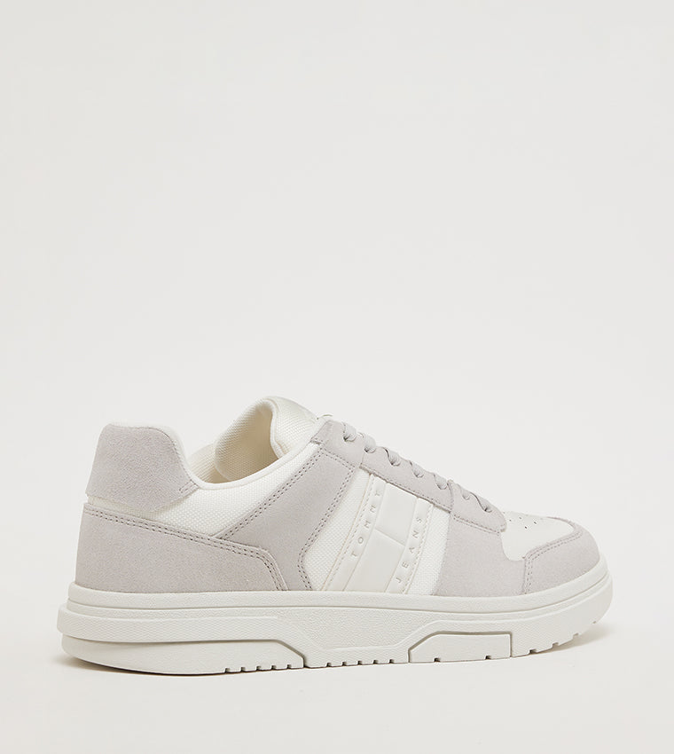 Tommy Hilfiger White Polyurethane Men Sneaker