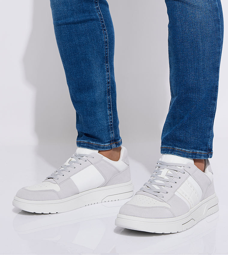 Tommy Hilfiger White Polyurethane Men Sneaker