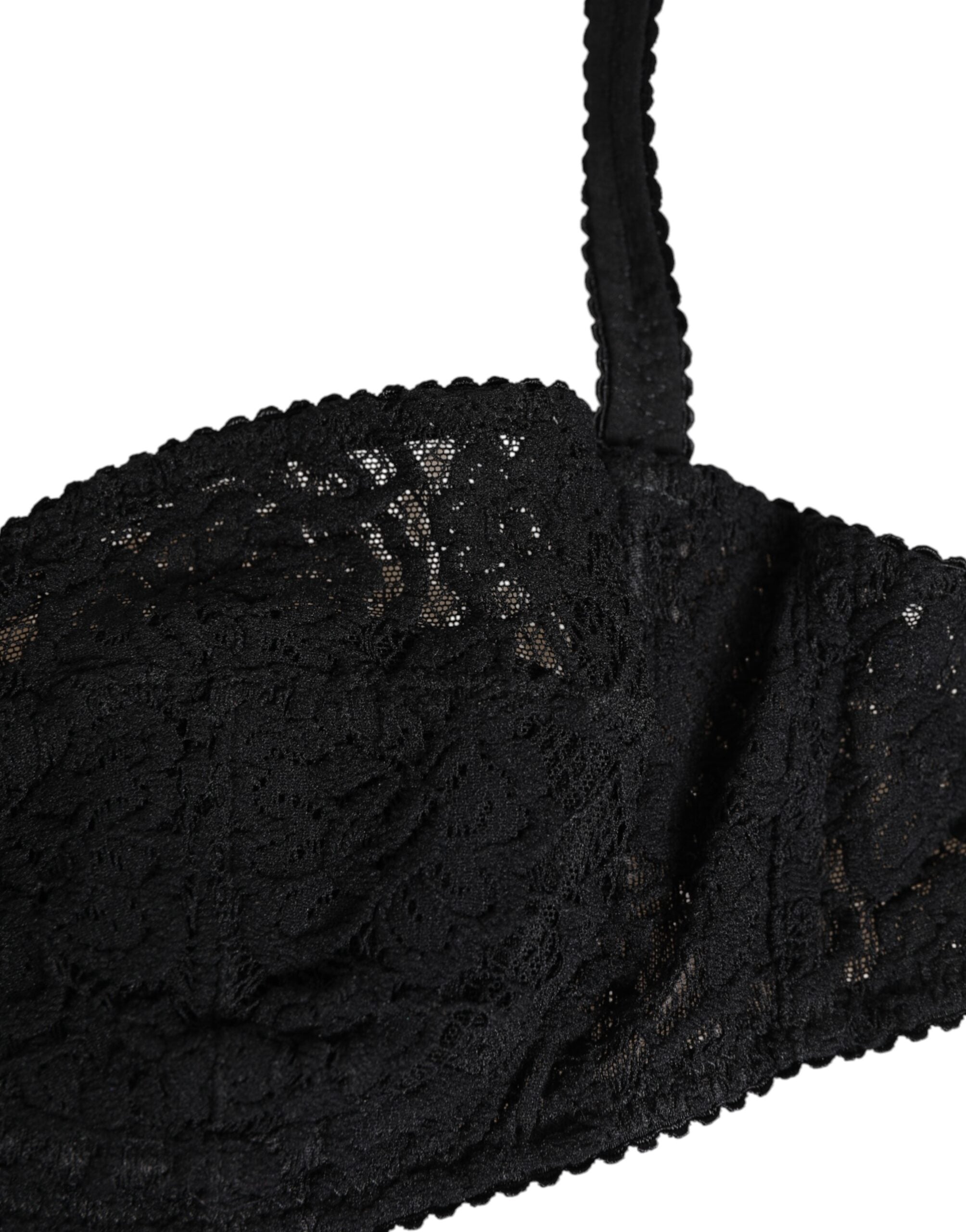 Dolce & Gabbana Black Lace Underwire Bra Lingerie Underwear