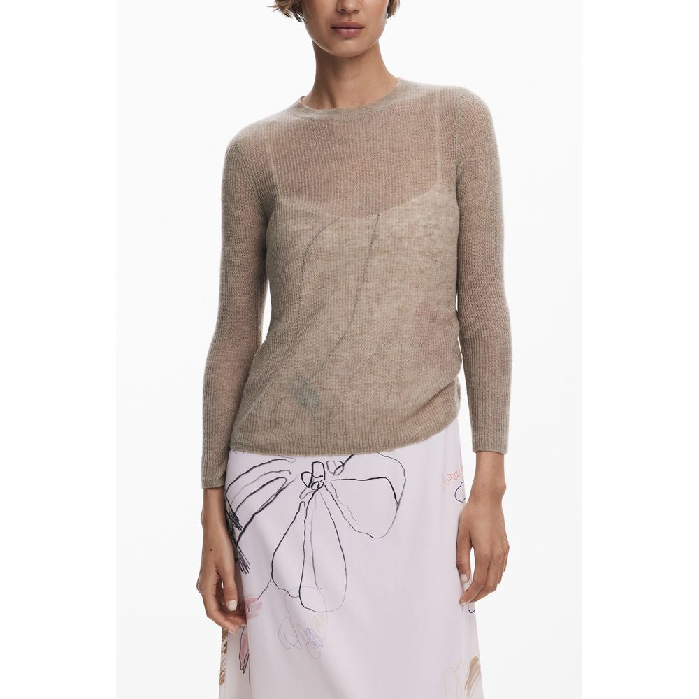 Desigual White Polyester Women's Long Dress