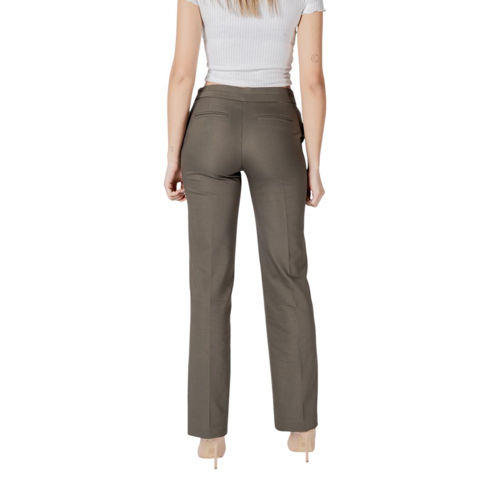 Morgan De Toi Bicolor Cotton Casual Pants