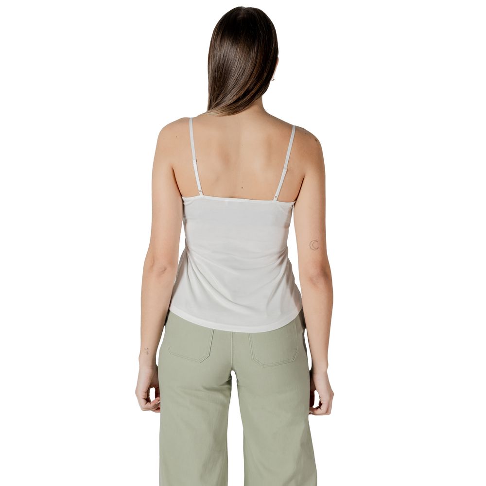 Morgan De Toi White Modal Tank Tops