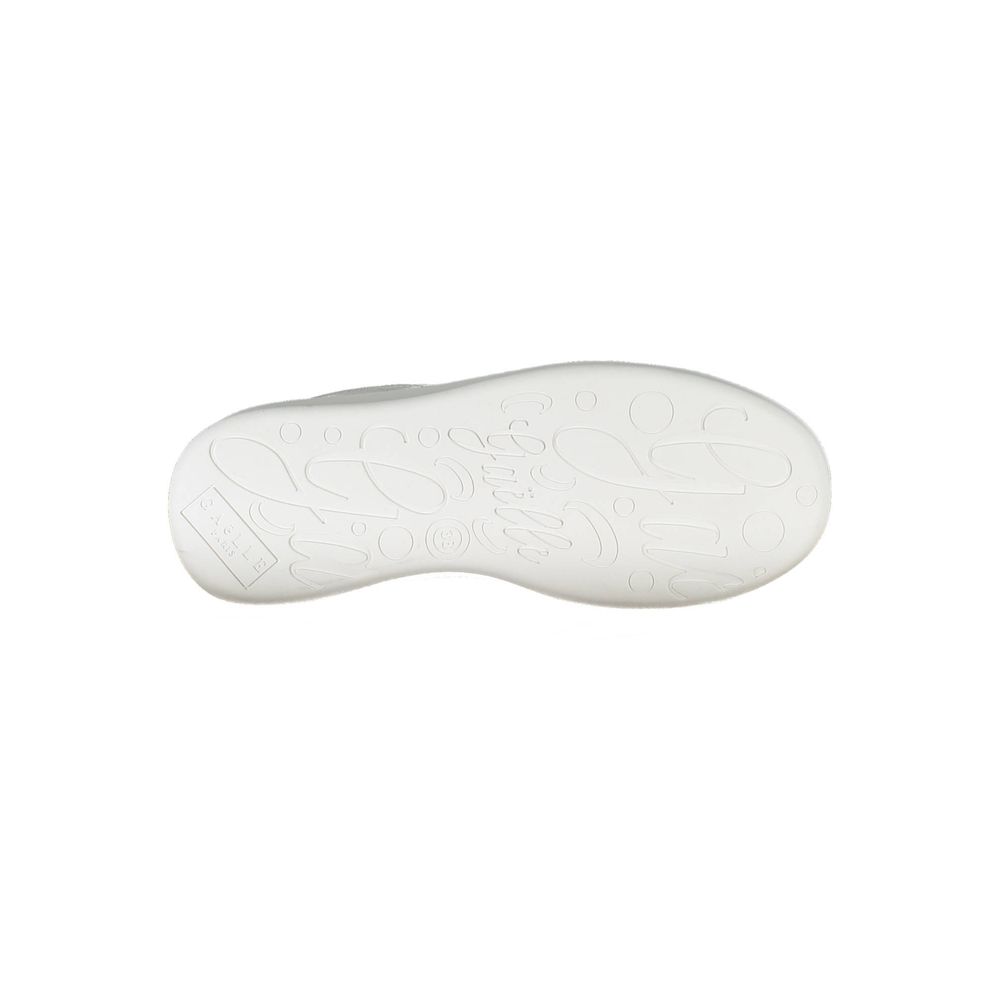 Gaelle Paris White Polyurethane Women Sneaker