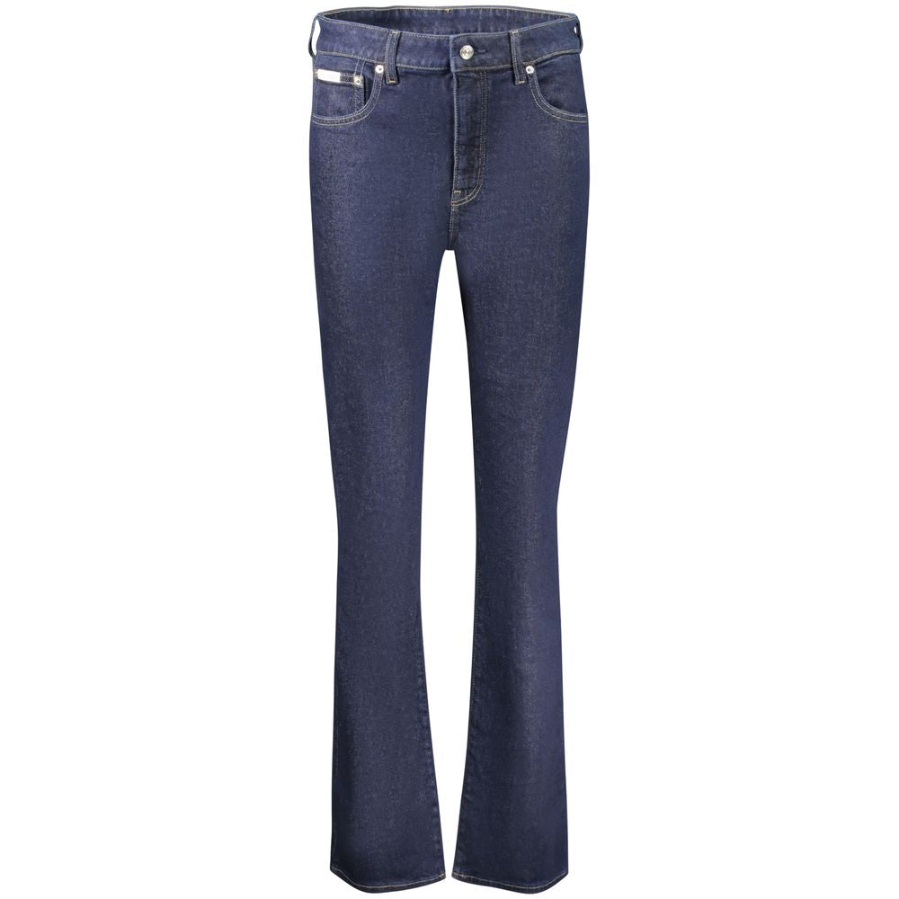 Calvin Klein Blue Cotton Bootcut Jeans