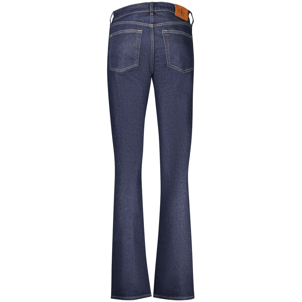 Calvin Klein Blue Cotton Bootcut Jeans