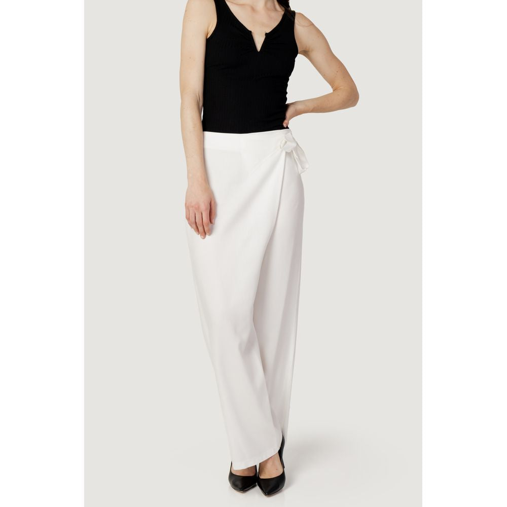 Hanny Deep Cream Cotton Casual Pants