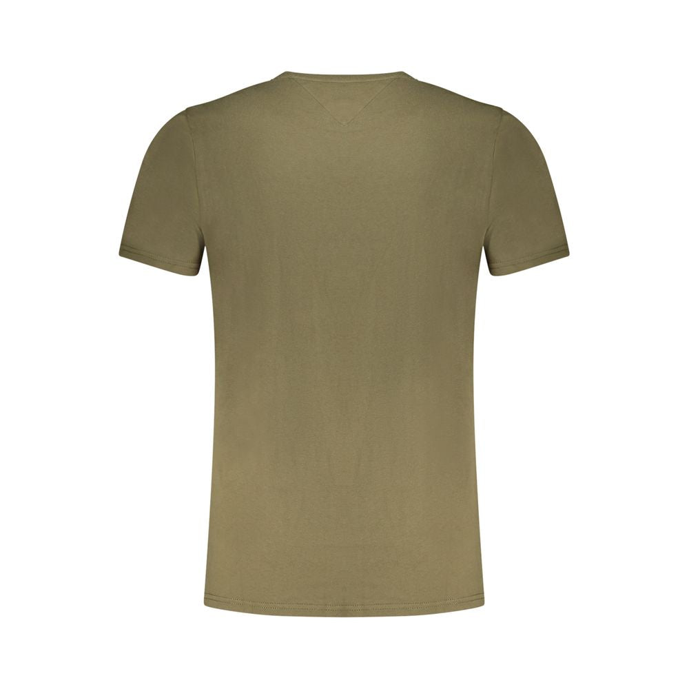 Tommy Hilfiger Verde Cotton Men T-Shirt