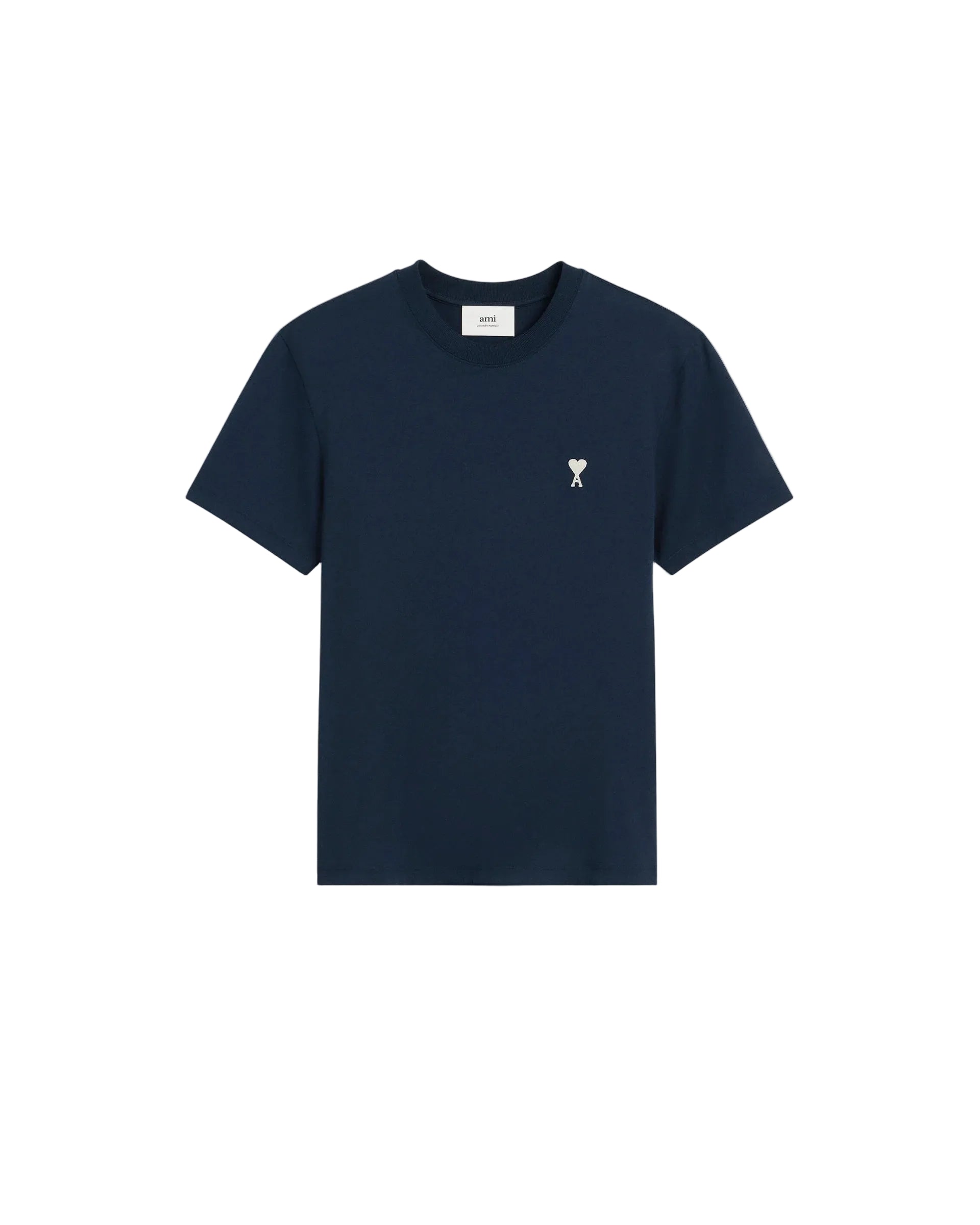 Ami Paris T-shirt Ami De Coeur Blue White - Blue