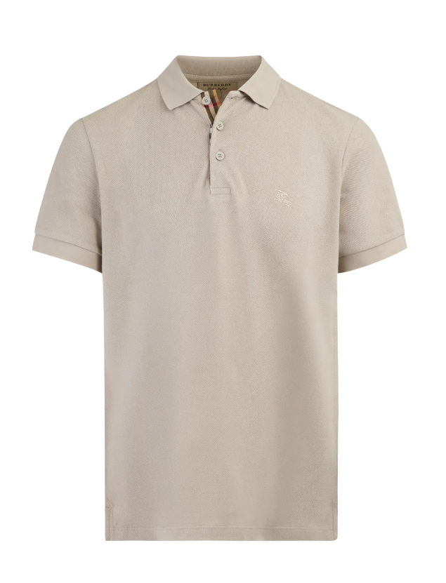 Burberry Hartford Classic Cotton Polo - Pale Stone