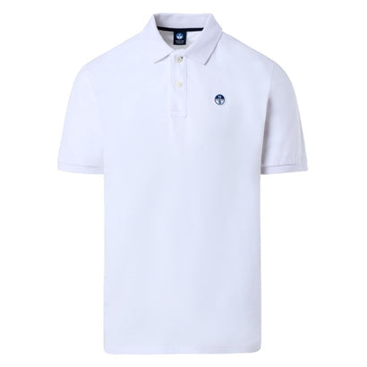 North Sails White Cotton Men Polo