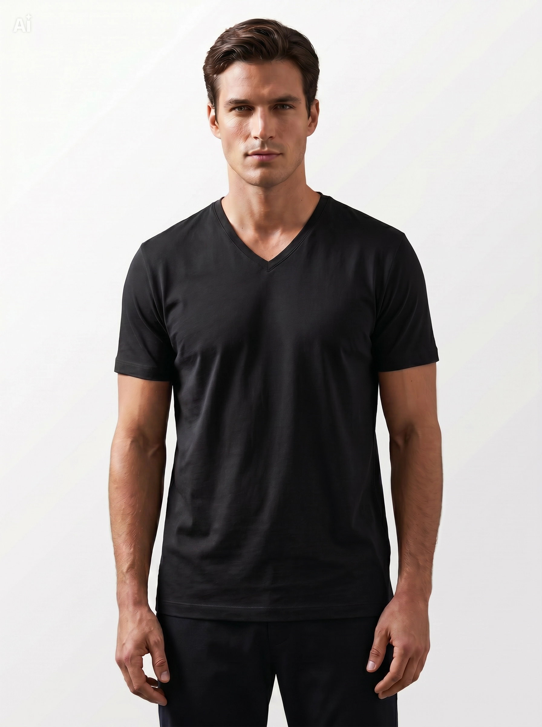 Hugo Boss V-neck T-shirt - Black