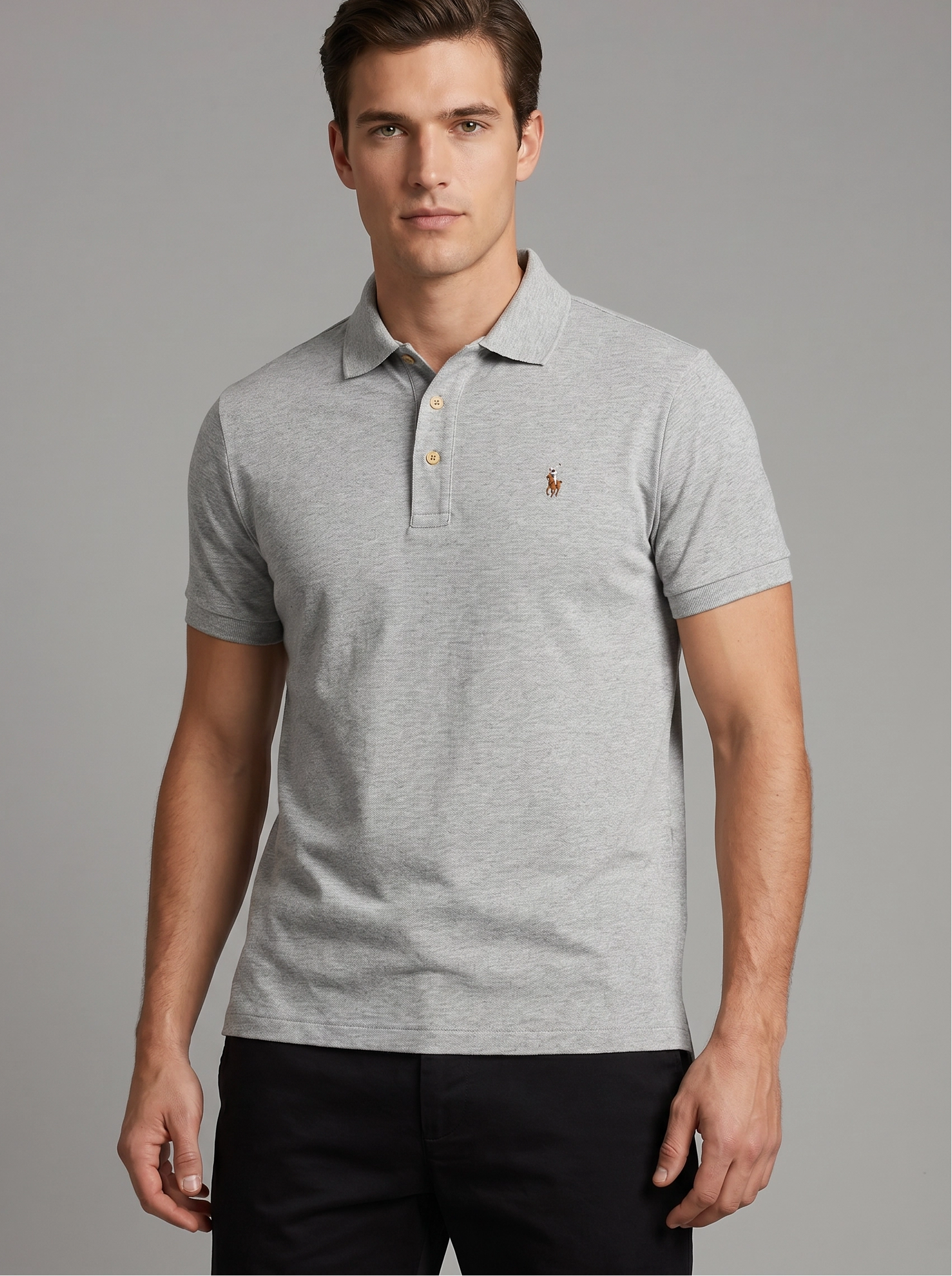 Polo Ralph Lauren Slim Fit Polo - Grey