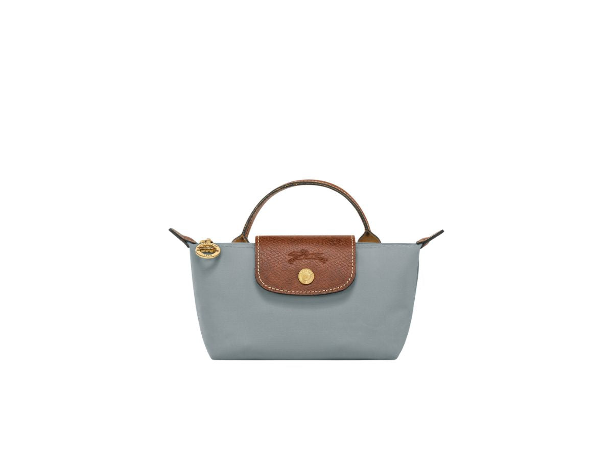Longchamp Le Pliage Original Pouch with Handle  - O\S, Acier