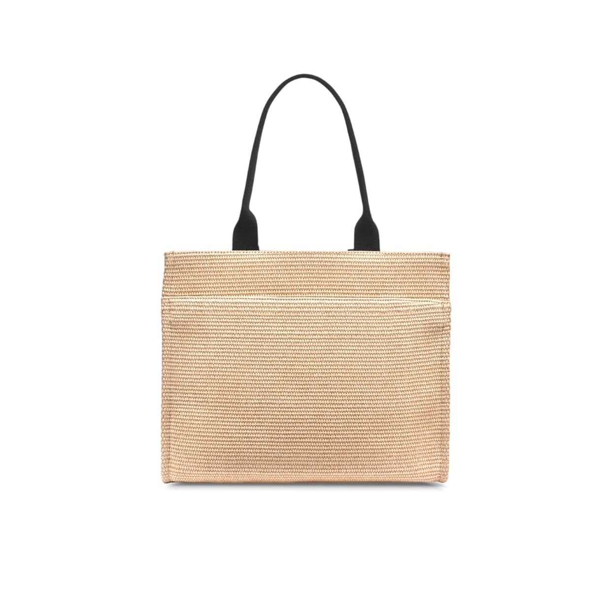 DKNY New York Raffia Logo Tote Bag – Natural/Black