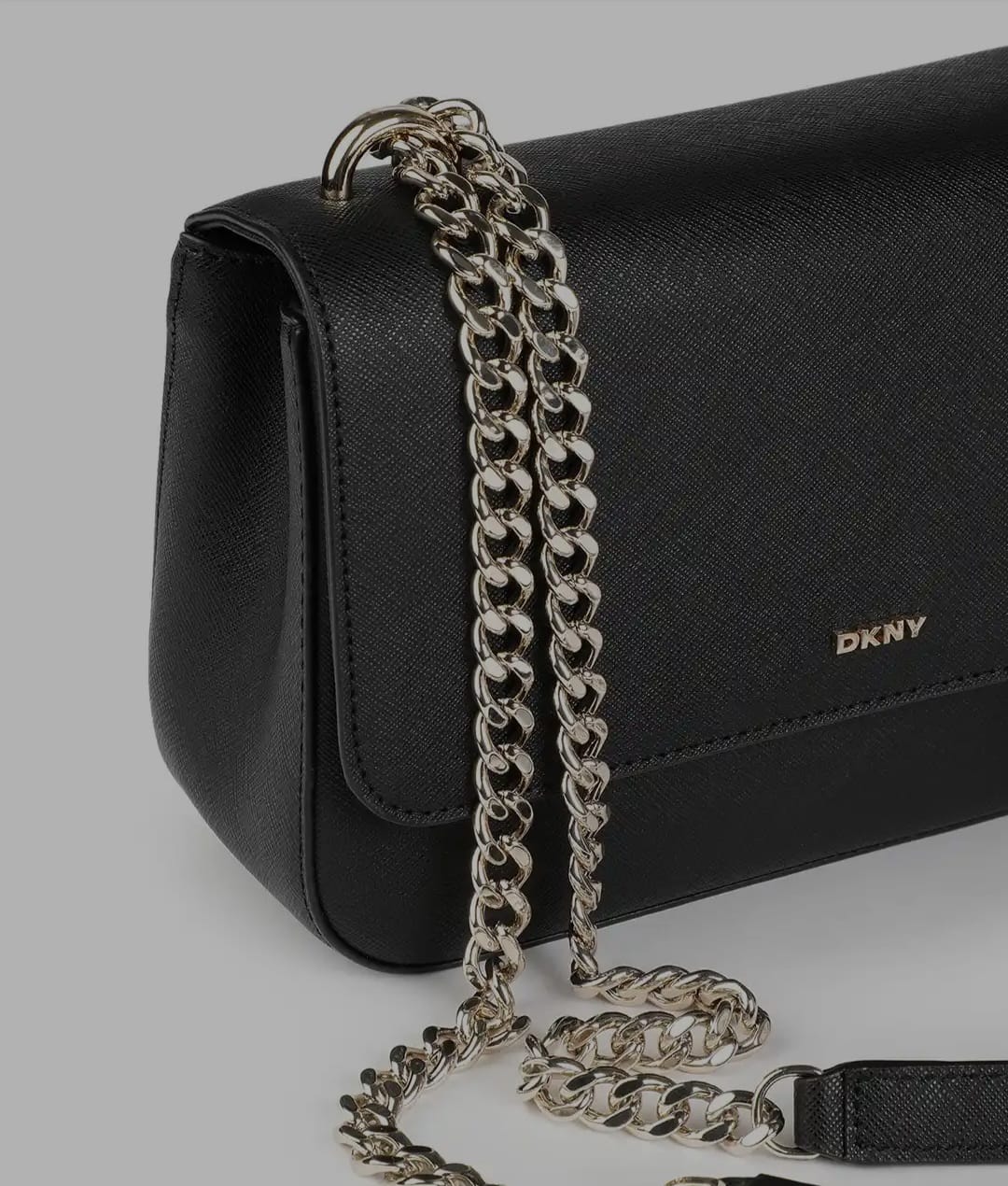 DKNY Structured Shoulder Bag - Black