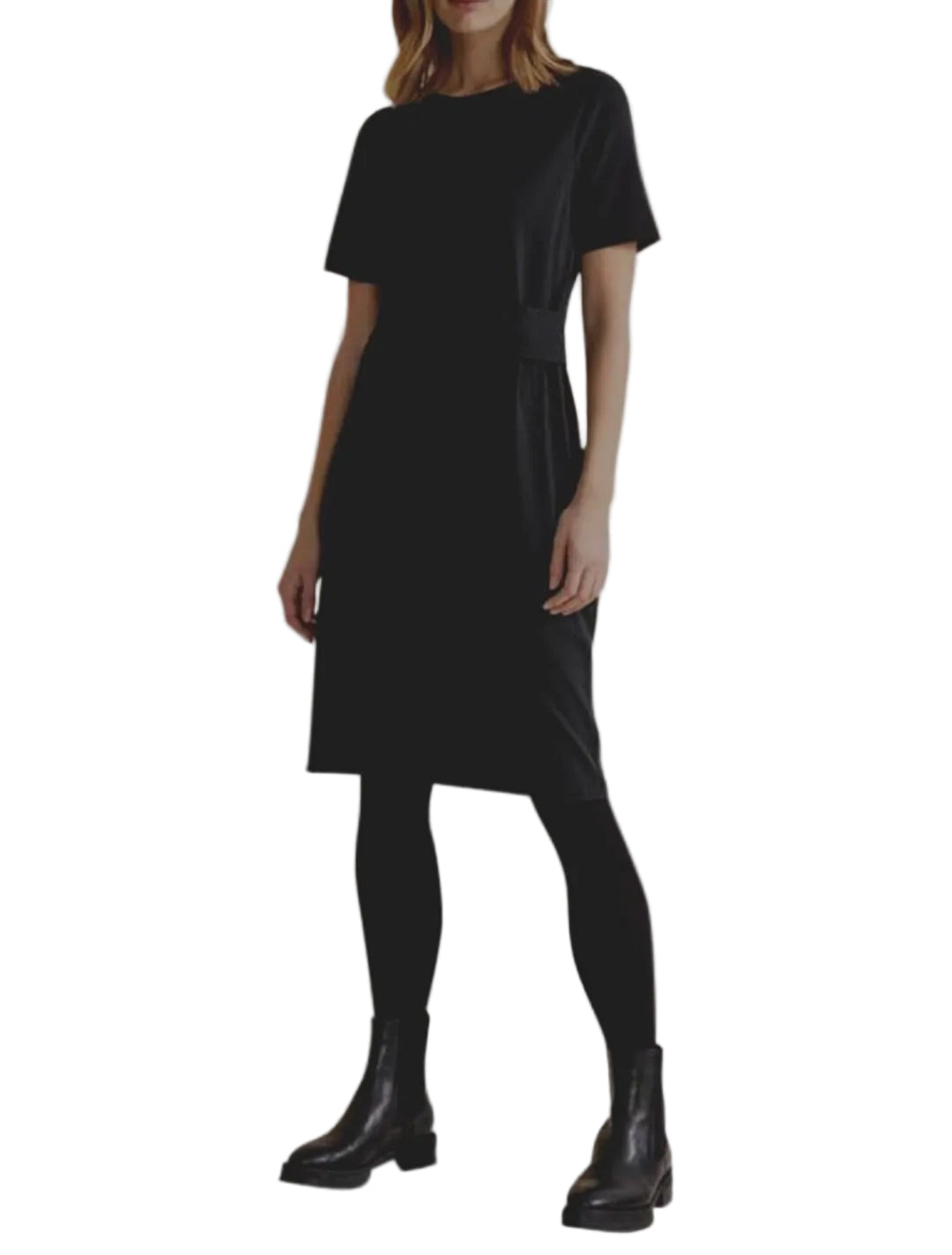 Street One Black Viscose Casual Dress