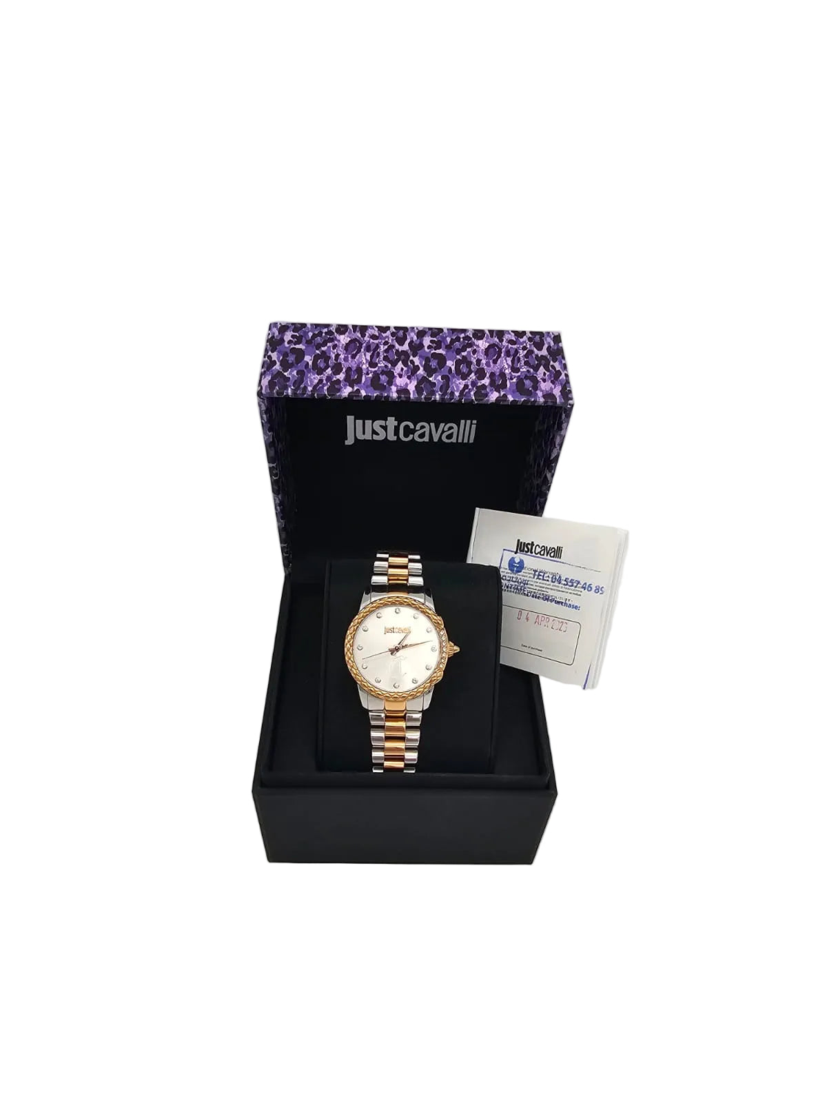 Just Cavalli Ladies Animalier Fiorenza Snake Watch - Size 30mm