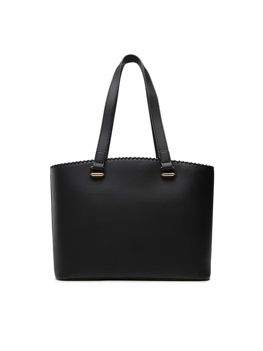 Love Moschino Black Heart Tote Bag - Black