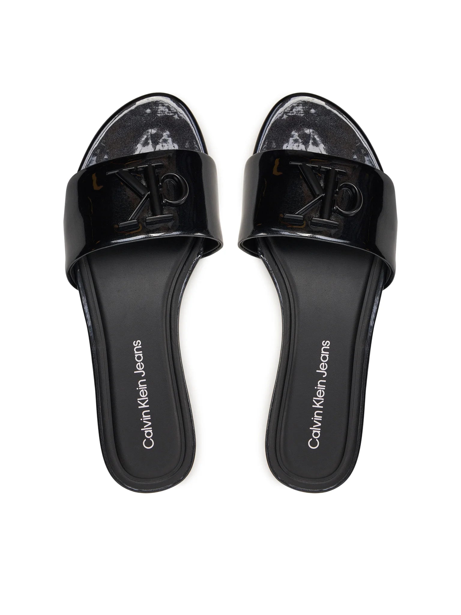 Calvin Klein Jeans Flat Sandal Slide MG MET - Black
