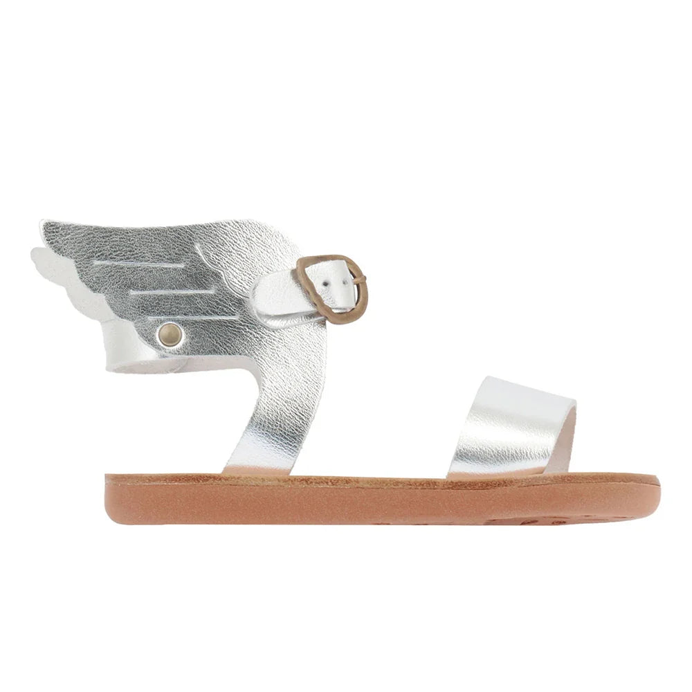 Ancient Greek Sandals Little ikaria soft silver