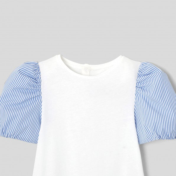 Jacadi T-shirt Alexandra -Blanc/Bleu